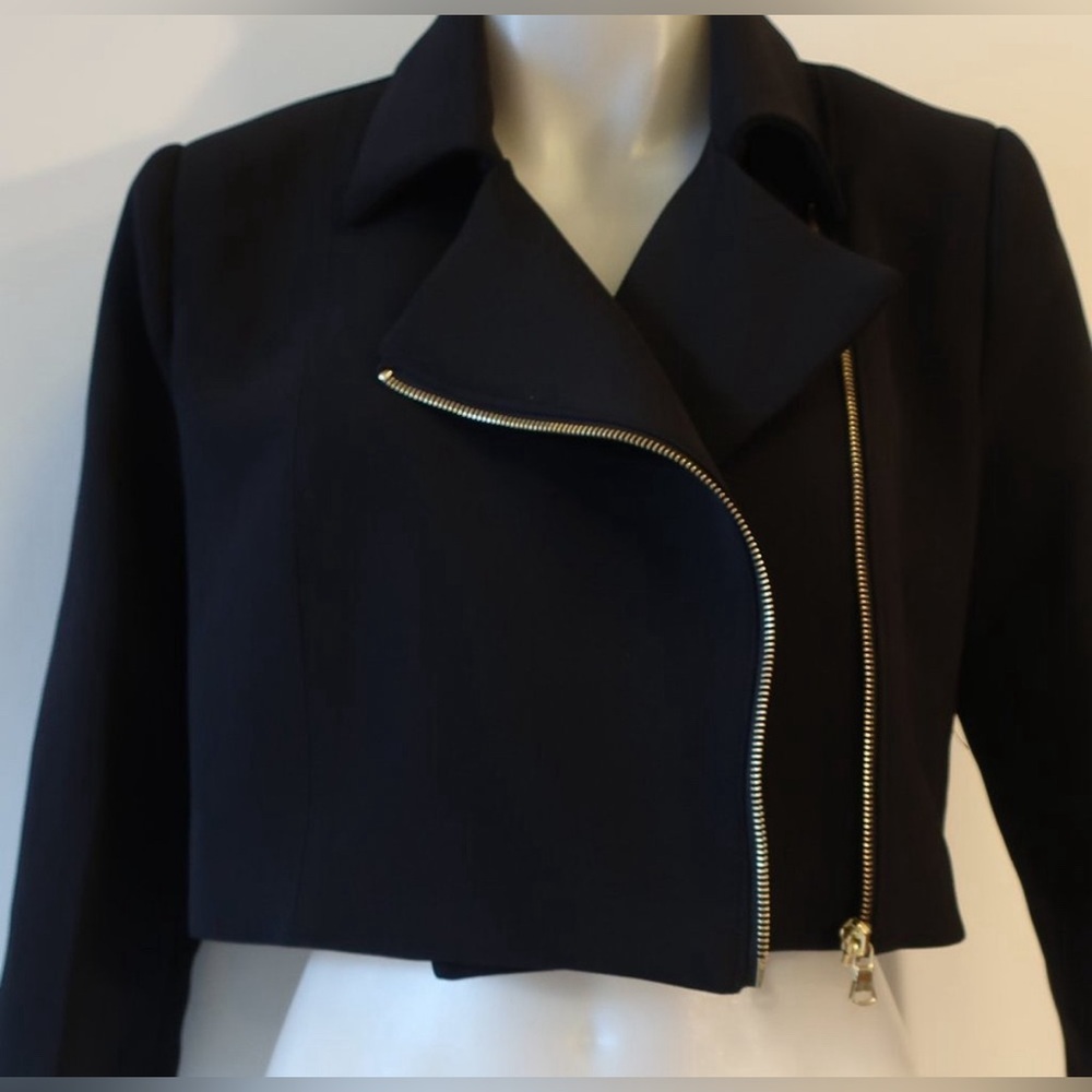 Toccin NY cropped moto jacket / blazer - Picture 2 of 4